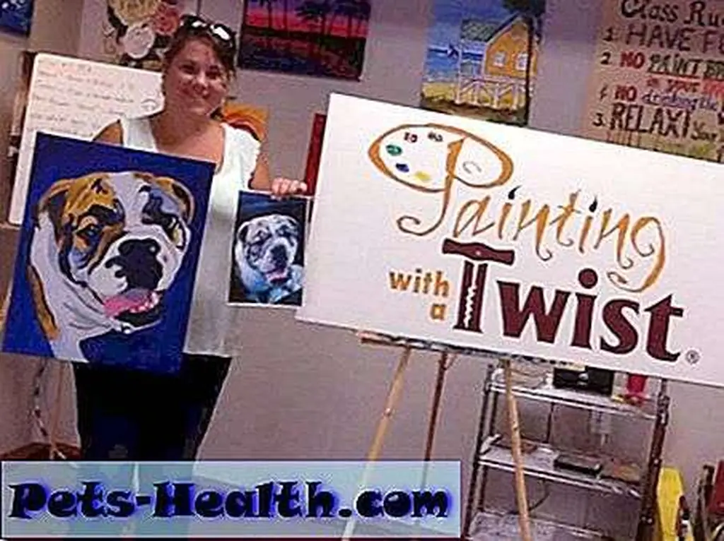 Sign up for a class and paint your own pup. Sign up for a class and paint your own pup.