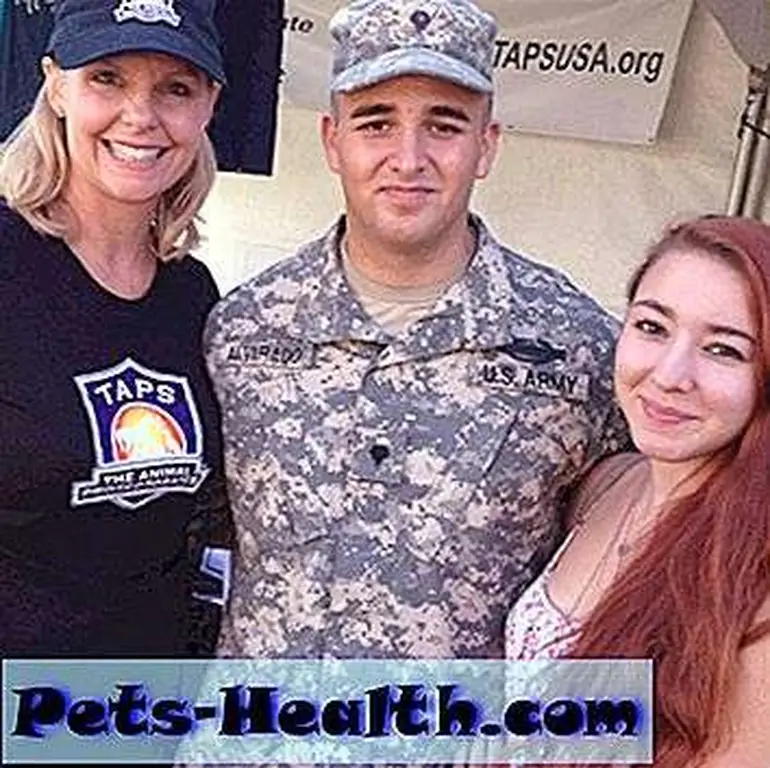Henry Alvarado and his wife, Cyndi Alvarado (center and right) with a volunteer from The Animal Protectorate. Henry Alvarado and his wife, Cyndi Alvarado (center and right) with a volunteer from The Animal Protectorate.
