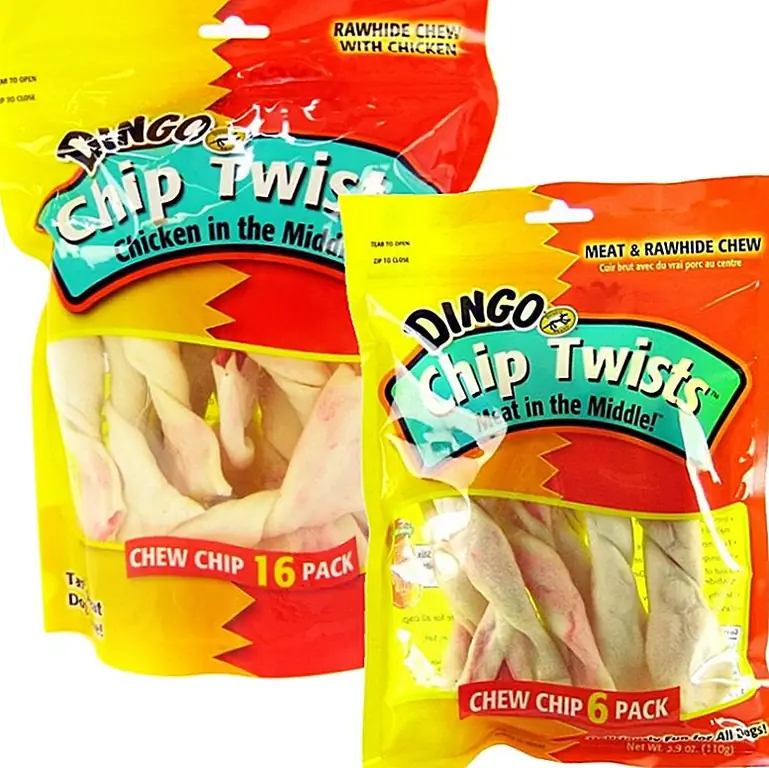Продукт Dingo Chip Twists «Курица в середине» в: Продукт Dingo Chip Twists «Курица в середине» в: