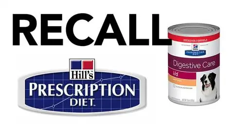 ВРЕМЯ: FDA объявляет расширенный список отзываемых Hill’s Prescription Diet & Science Diet Dog Food