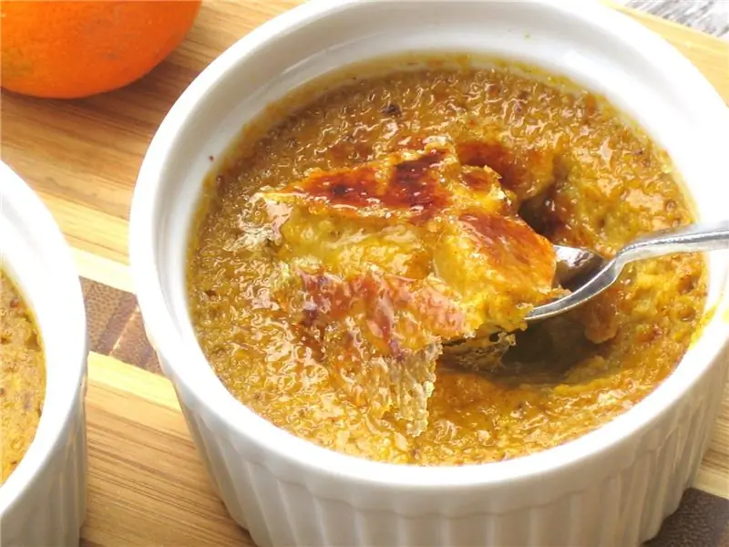 Заварной крем из тыквенного пирога с начинкой из брюле