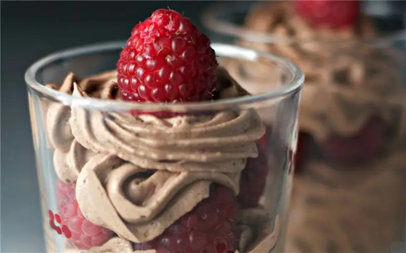 Мусс из какао и малиновое парфе [веганский, без глютена]