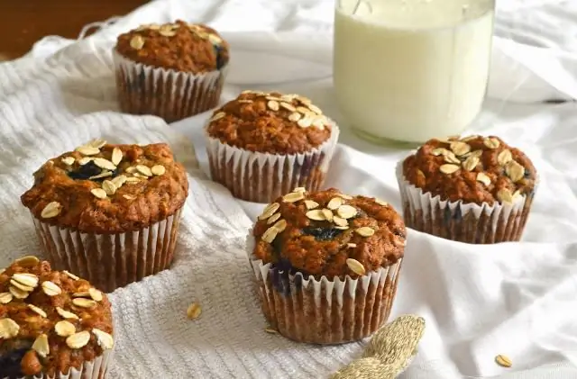 Овсяные кексы с черникой [веганский]