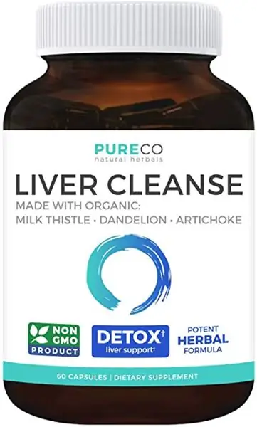PURE CO Органическое веганское очищающее средство для печени и детокс