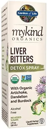 Garden of Life mykind Organics Liver Bitters Детокс-спрей