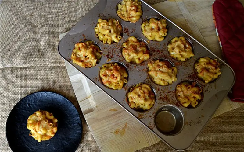 Веганские запеченные макароны и сырные закуски
