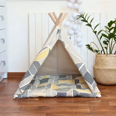 Этот Pet Teepee дает вашей собаке свое стильное пространство