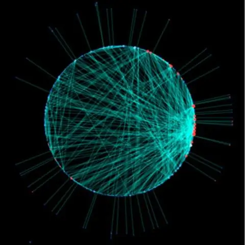 Биохимические сети, нанесенные на карту в средней кишке комаров Aedes aegypti