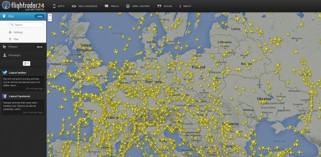 Эта карта позволяет отслеживать миграцию птиц в режиме реального времени